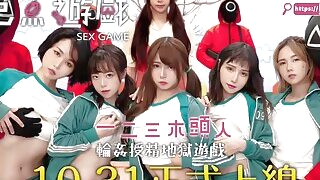 asian Asian Squid game adult version Ep1 - The BIGGEST ASIAN Orgy EVER blowjob teen